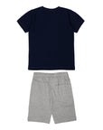 Set t-shirt e shorts jersey con stampa logo