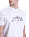 T-shirt jersey con stampa logo davanti