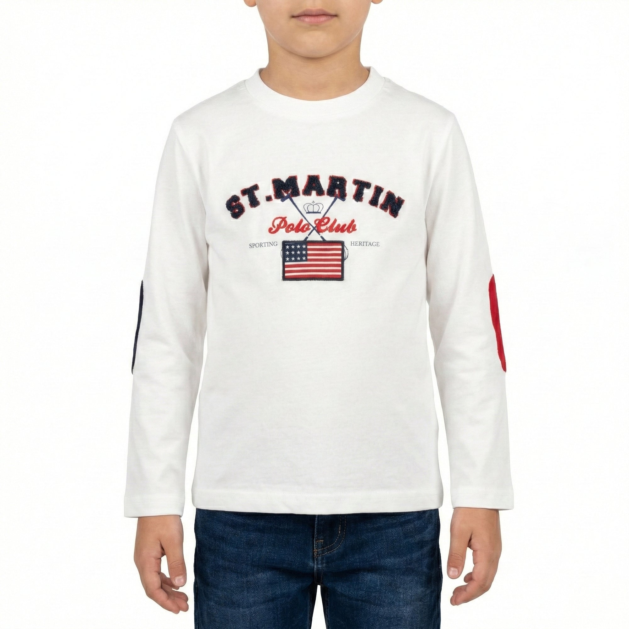 T-shirt manica lunga terry embroidery