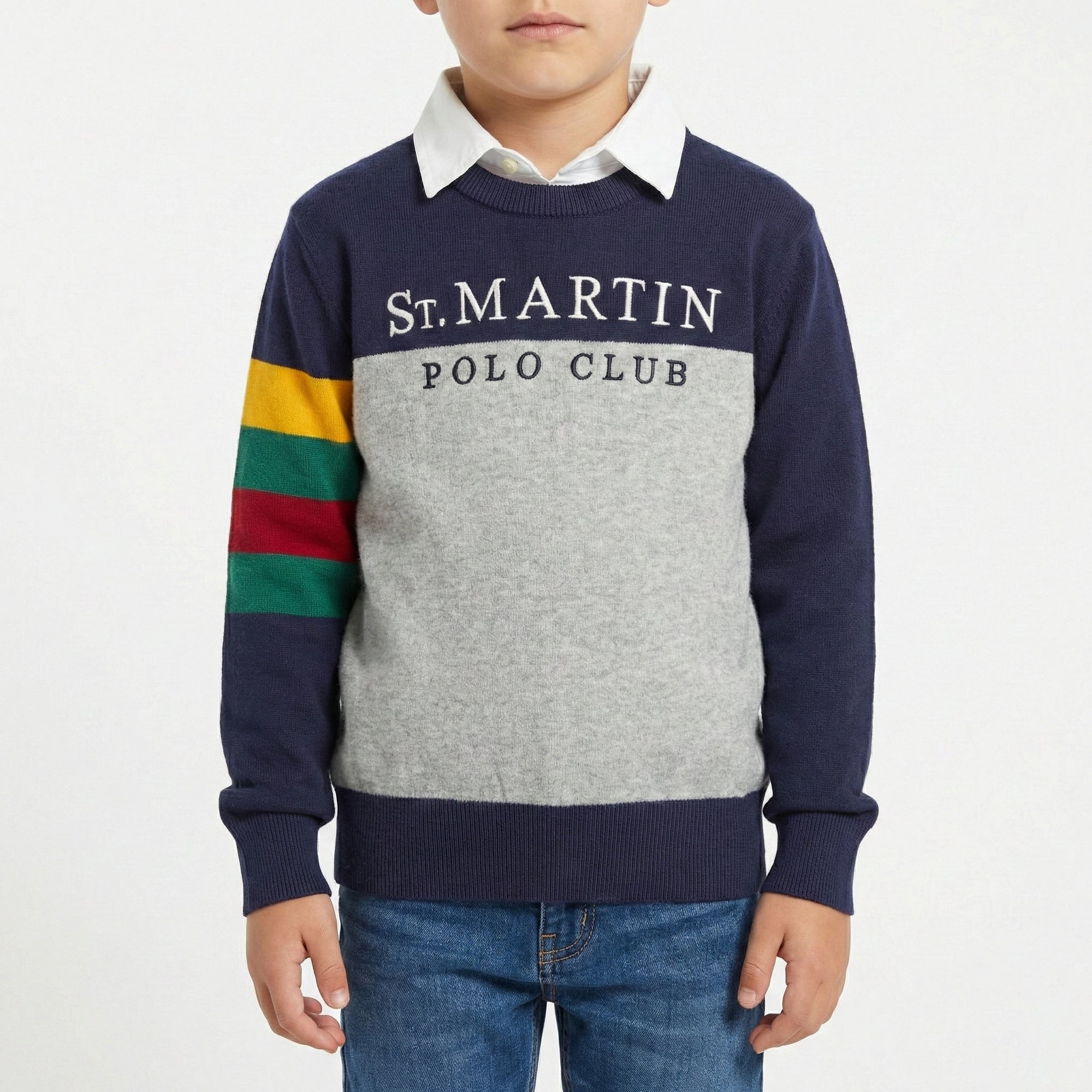 Girocollo finezza 12 con intarsio