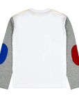 Long sleeve T-shirt with patches