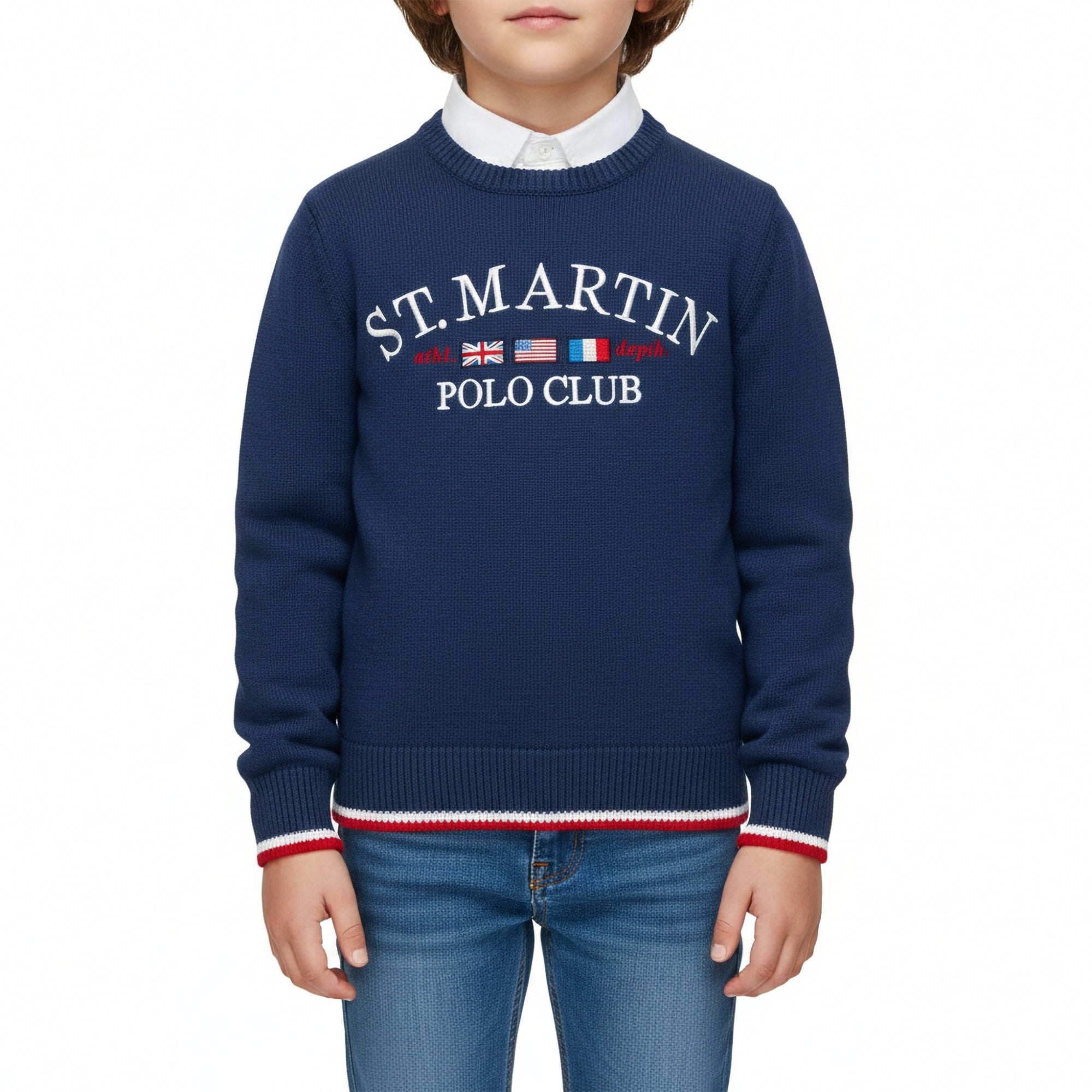 Maglia girocollo in cotone