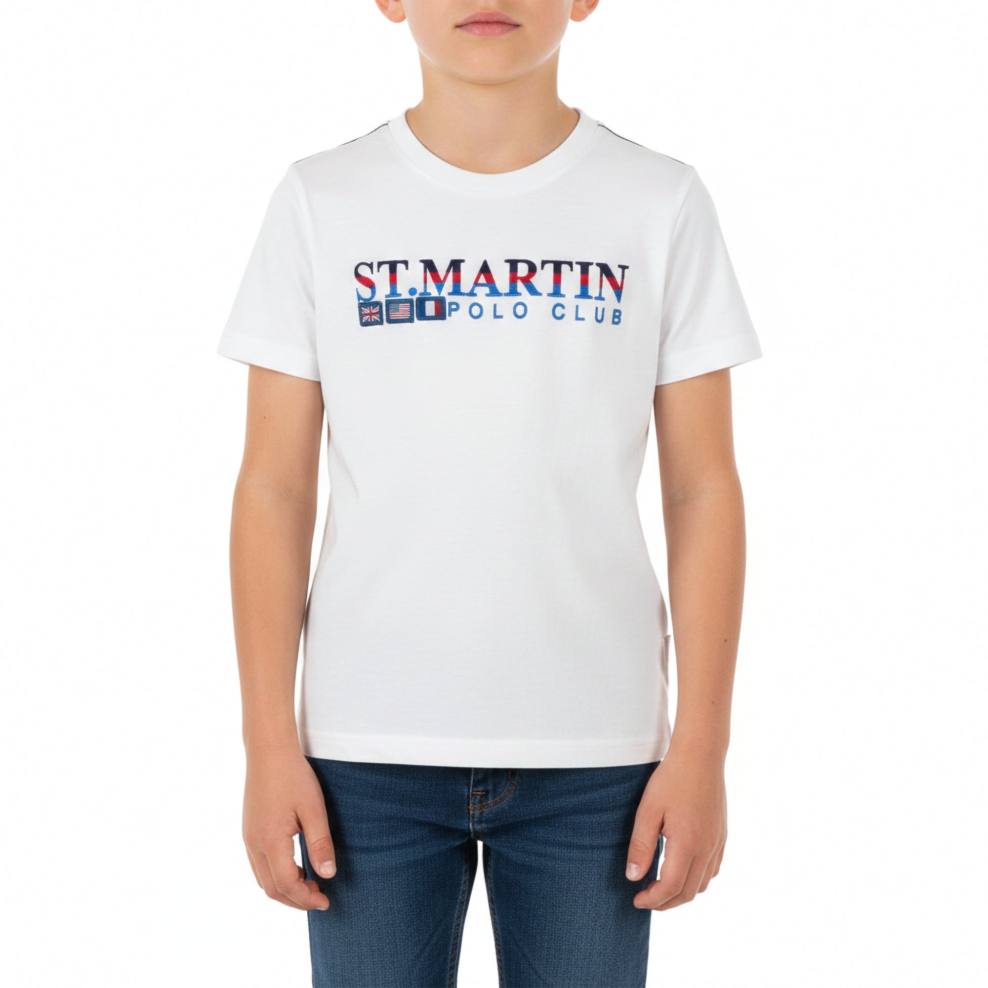 T-shirt jersey di cotone con  logo sailing