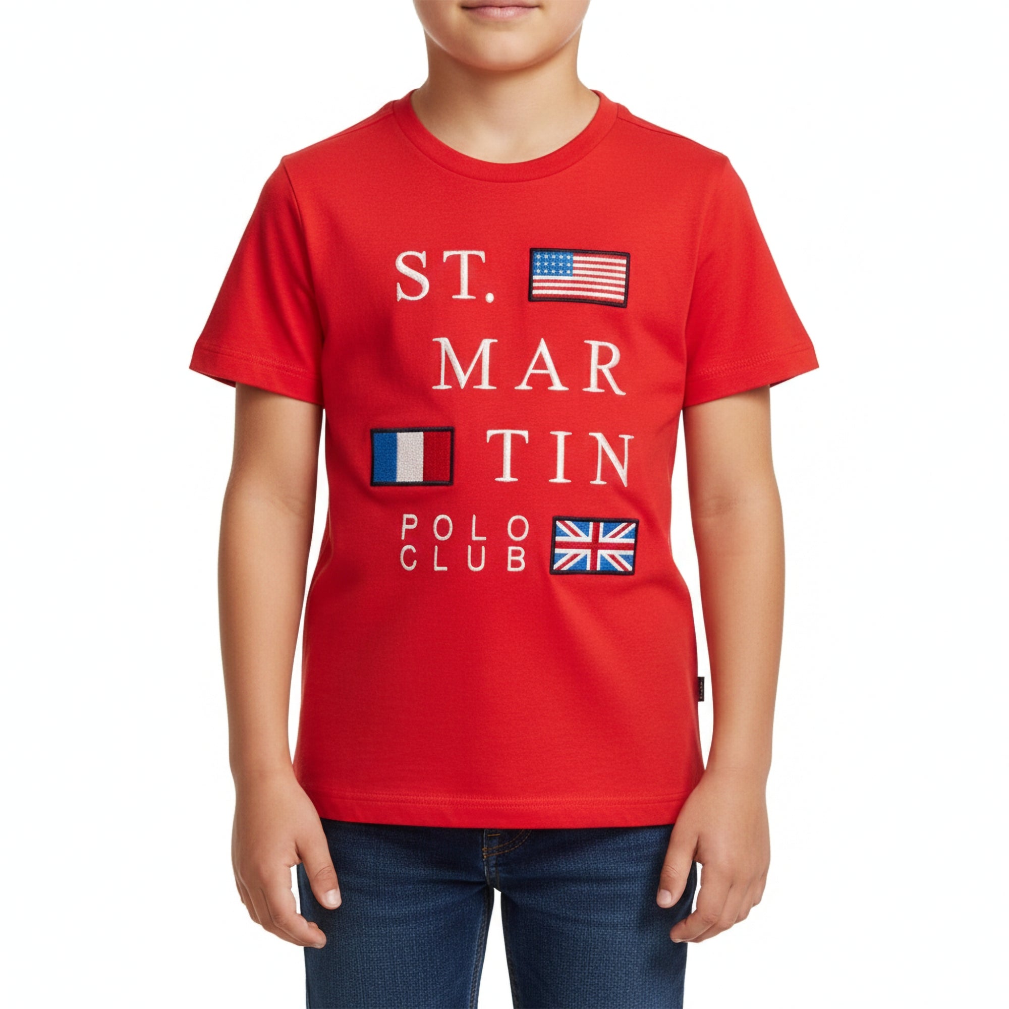 T-shirt jersey con  bandiere