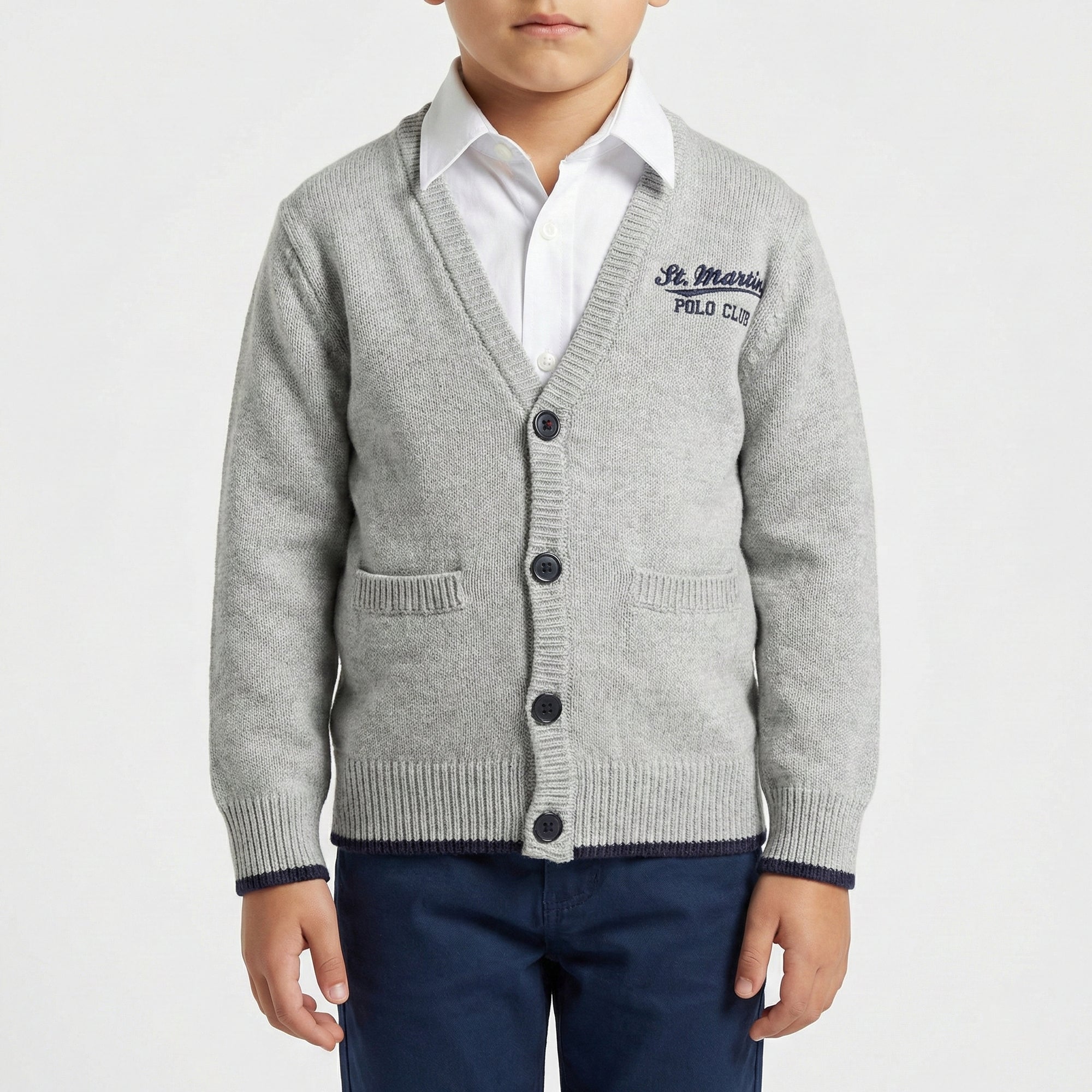 Cardigan finezza 7 con taschini