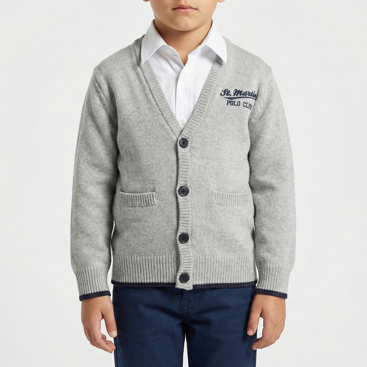 Cardigan finezza 7 con taschini