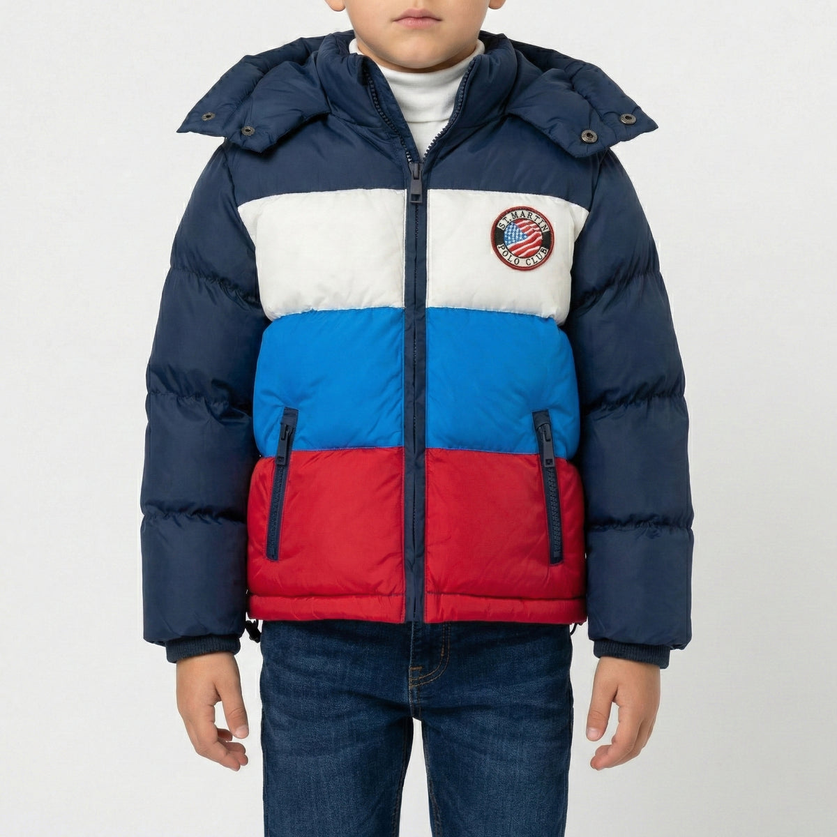 Giubbotto in nylon e polyestere