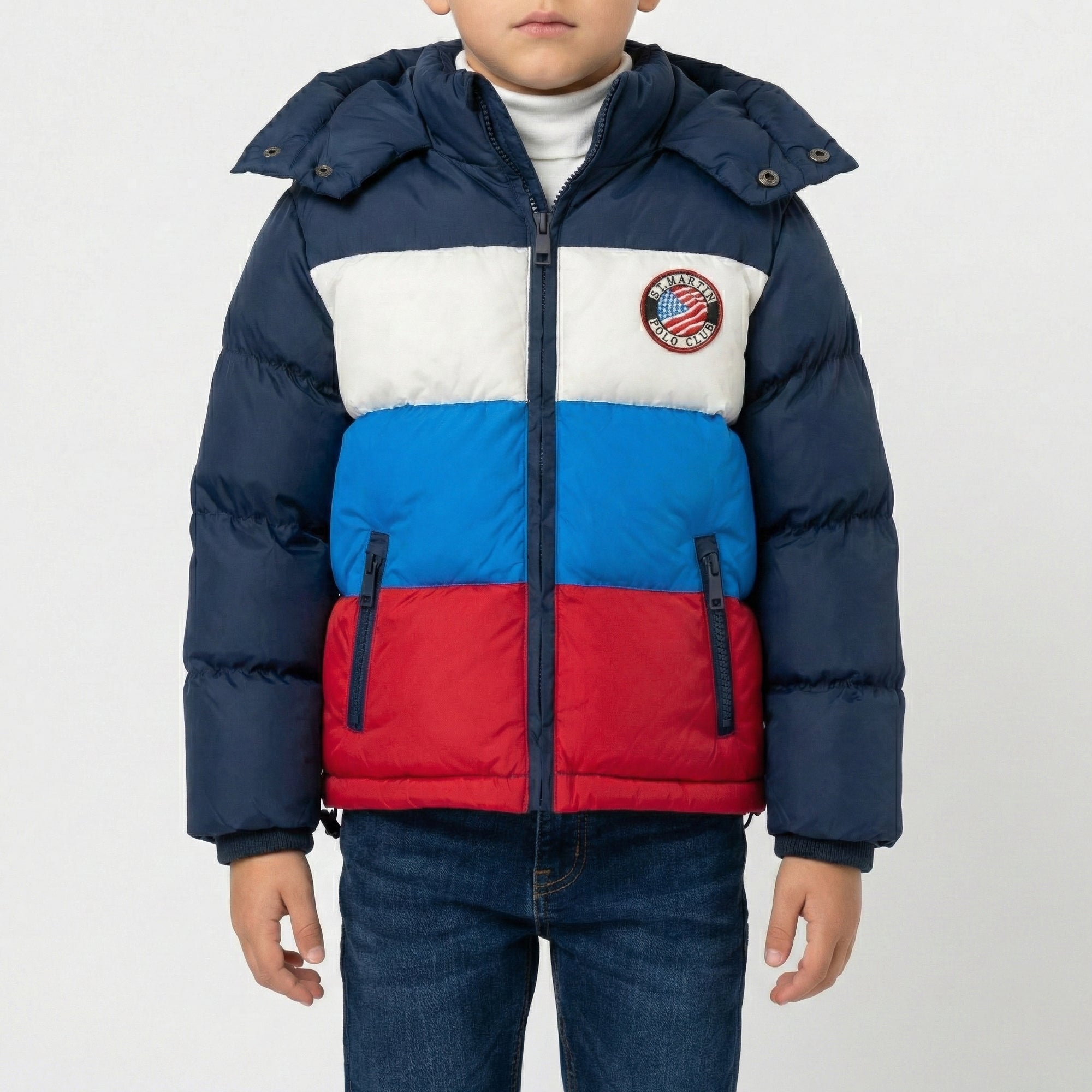 Giubbotto in nylon e polyestere