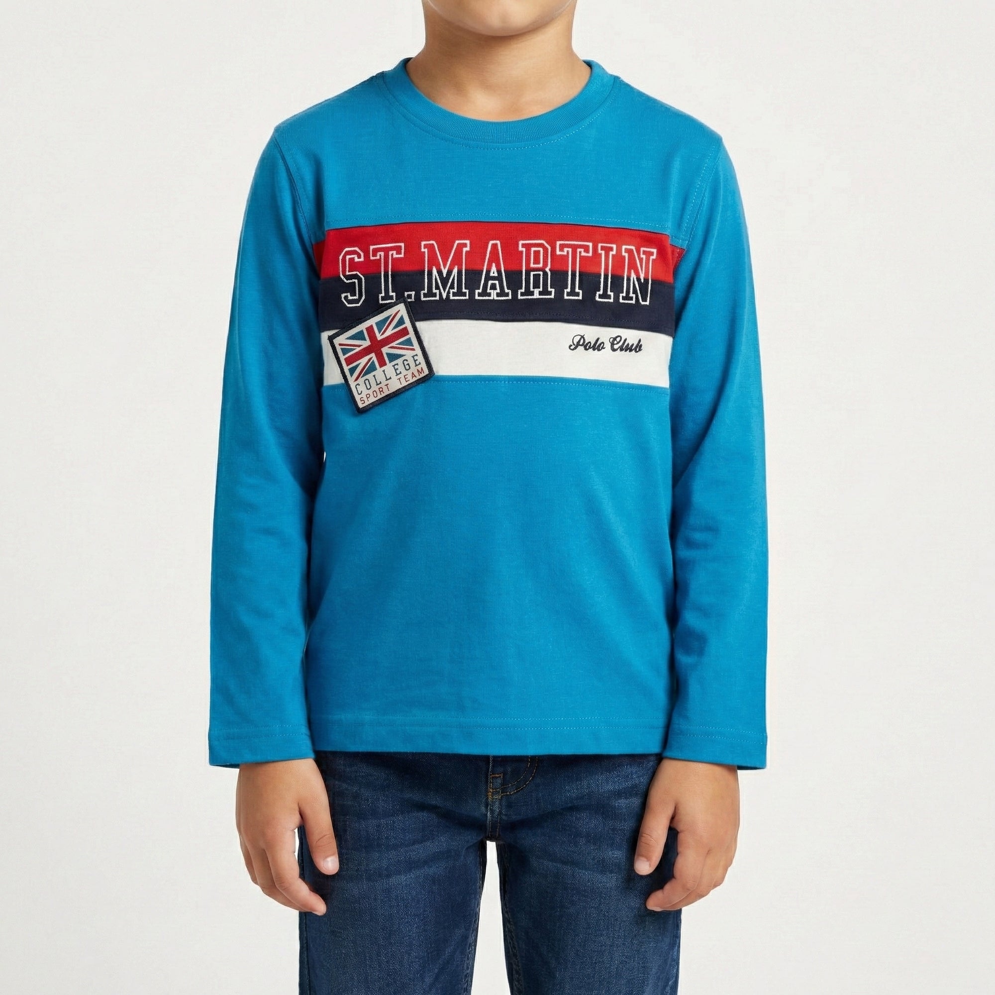 T-shirt manica lunga con stampa logo