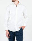 Camicia popeline collo francese