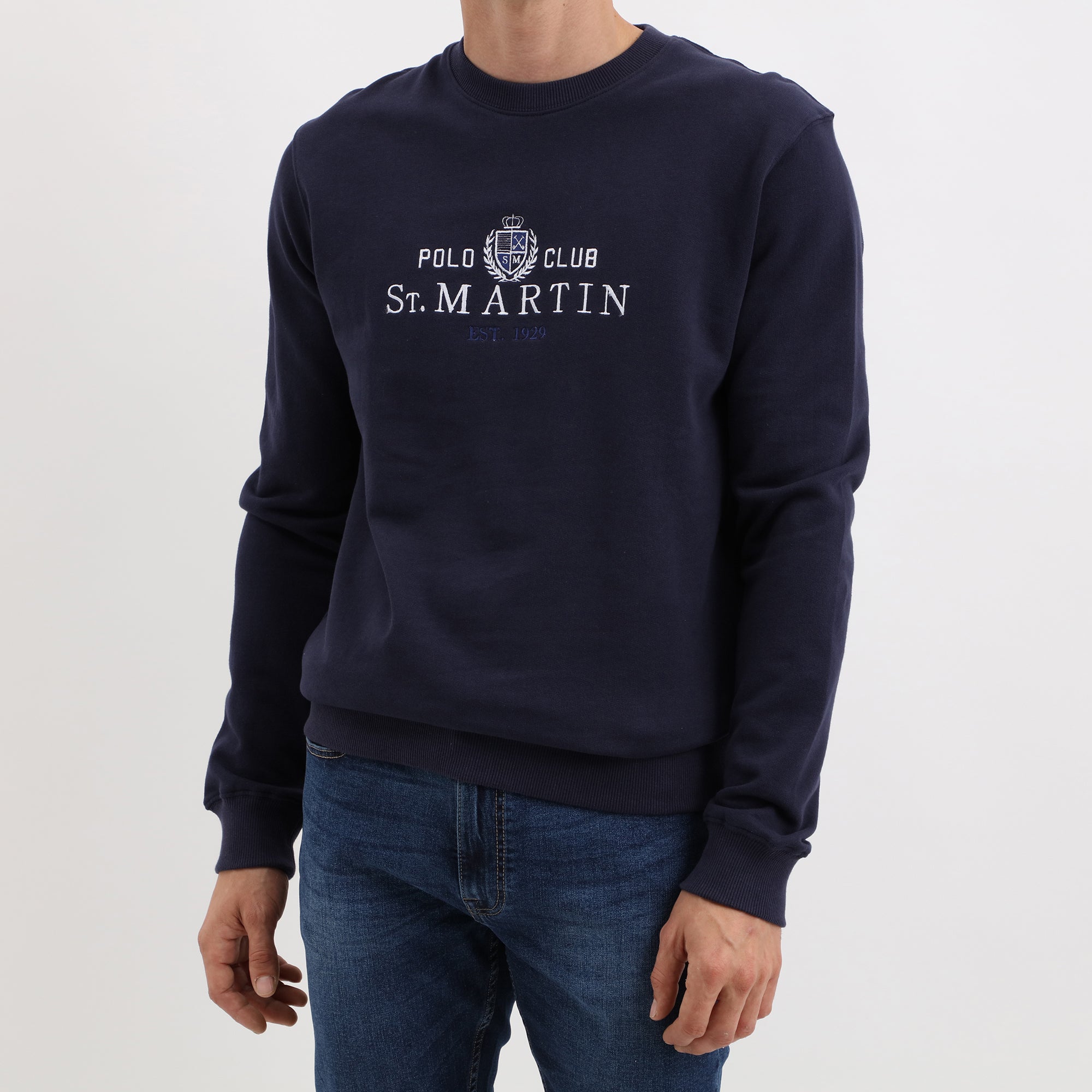 Felpa french terry con ricamo istituzionale