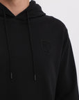 Hooded sweatshirt with high density print