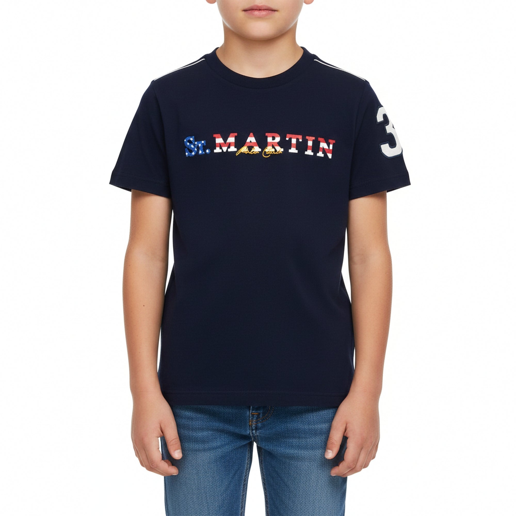 T-shirt jersey con stampa logo