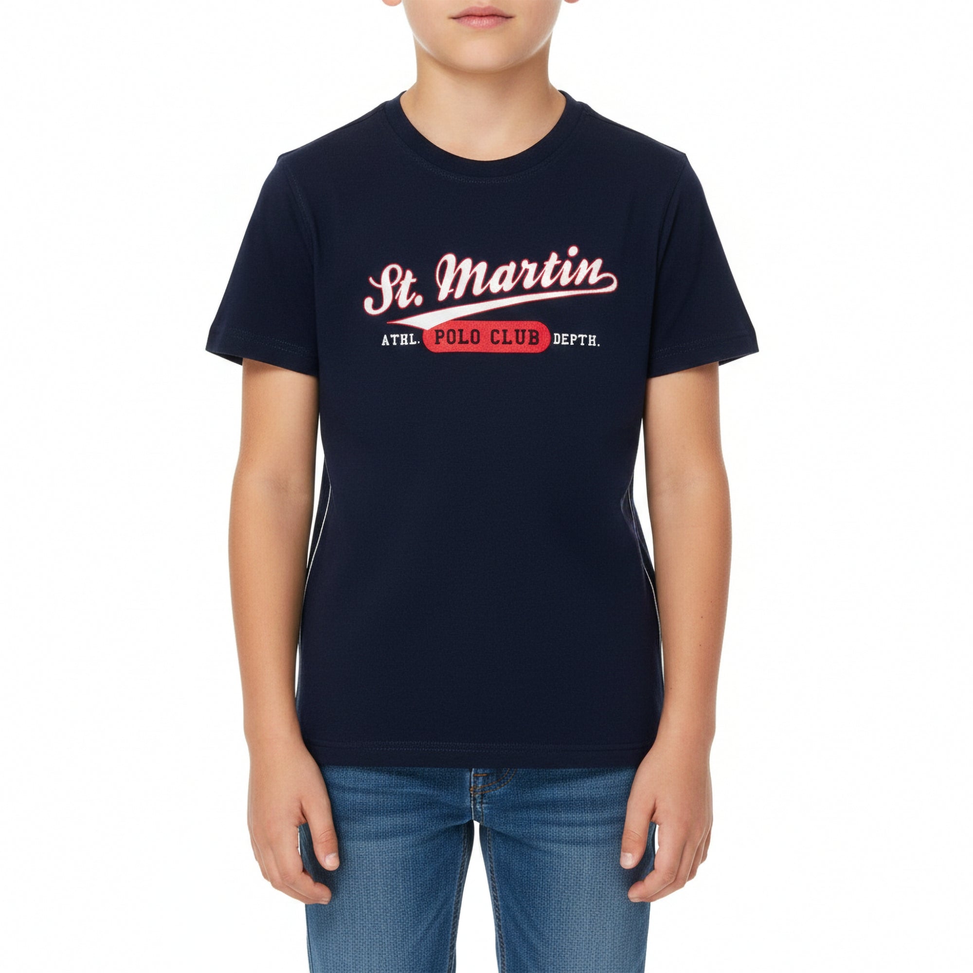 T-shirt jersey con stampa logo