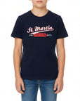 T-shirt jersey con stampa logo