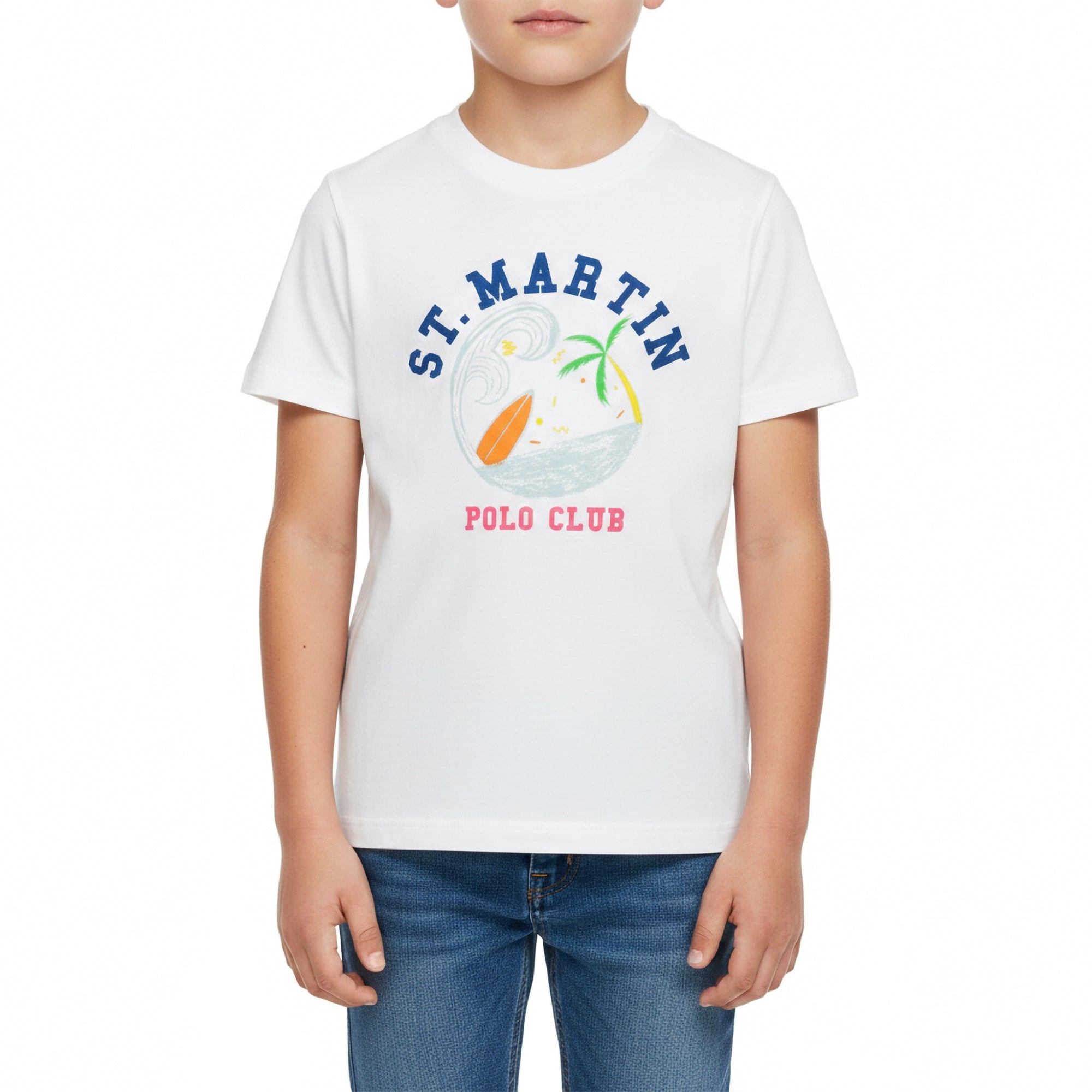 T-shirt jersey con stampa windsurf