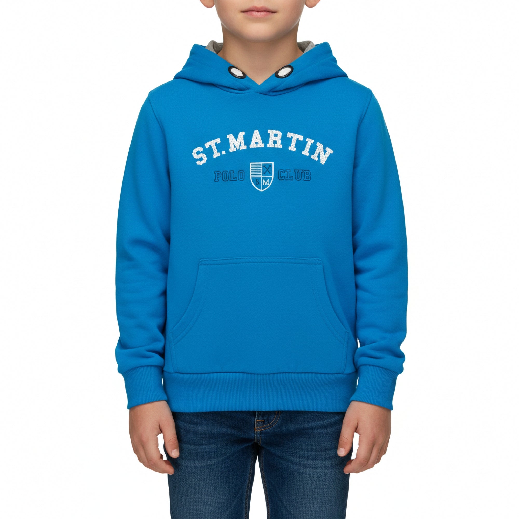 Felpa con cappuccio e stampa high denity