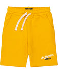 Bermuda french terry con stampa logo davanti