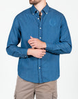 Button down denim shirt