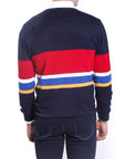 Maglione con righe multicolor