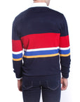 Maglione con righe multicolor