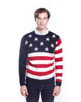 Maglione con fantasia americana 