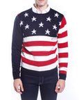 Maglione con fantasia americana