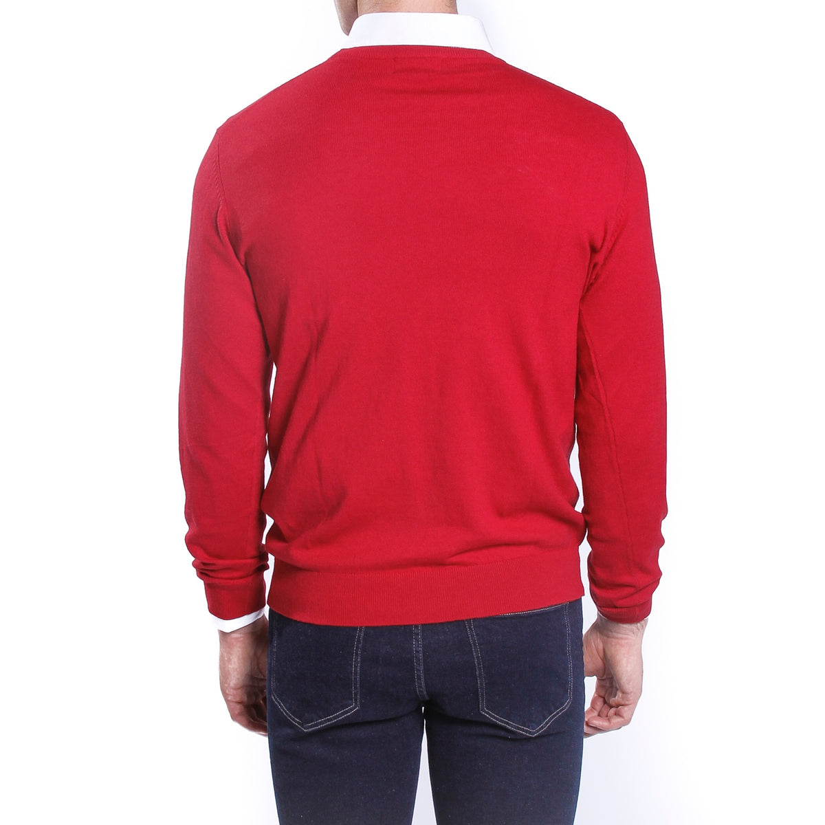 Maglione girocollo a tinta unita