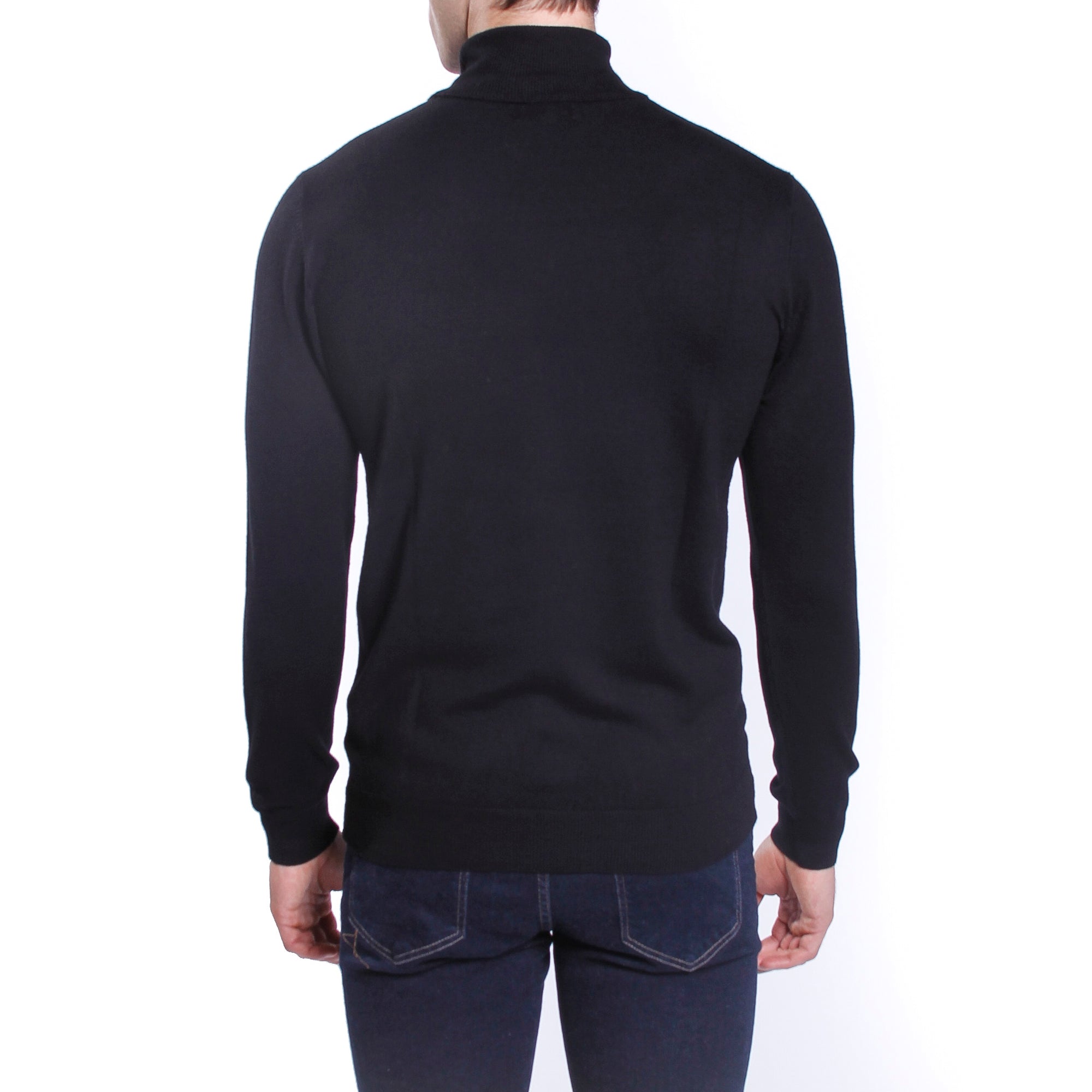 Maglione a collo alto in tinta unita