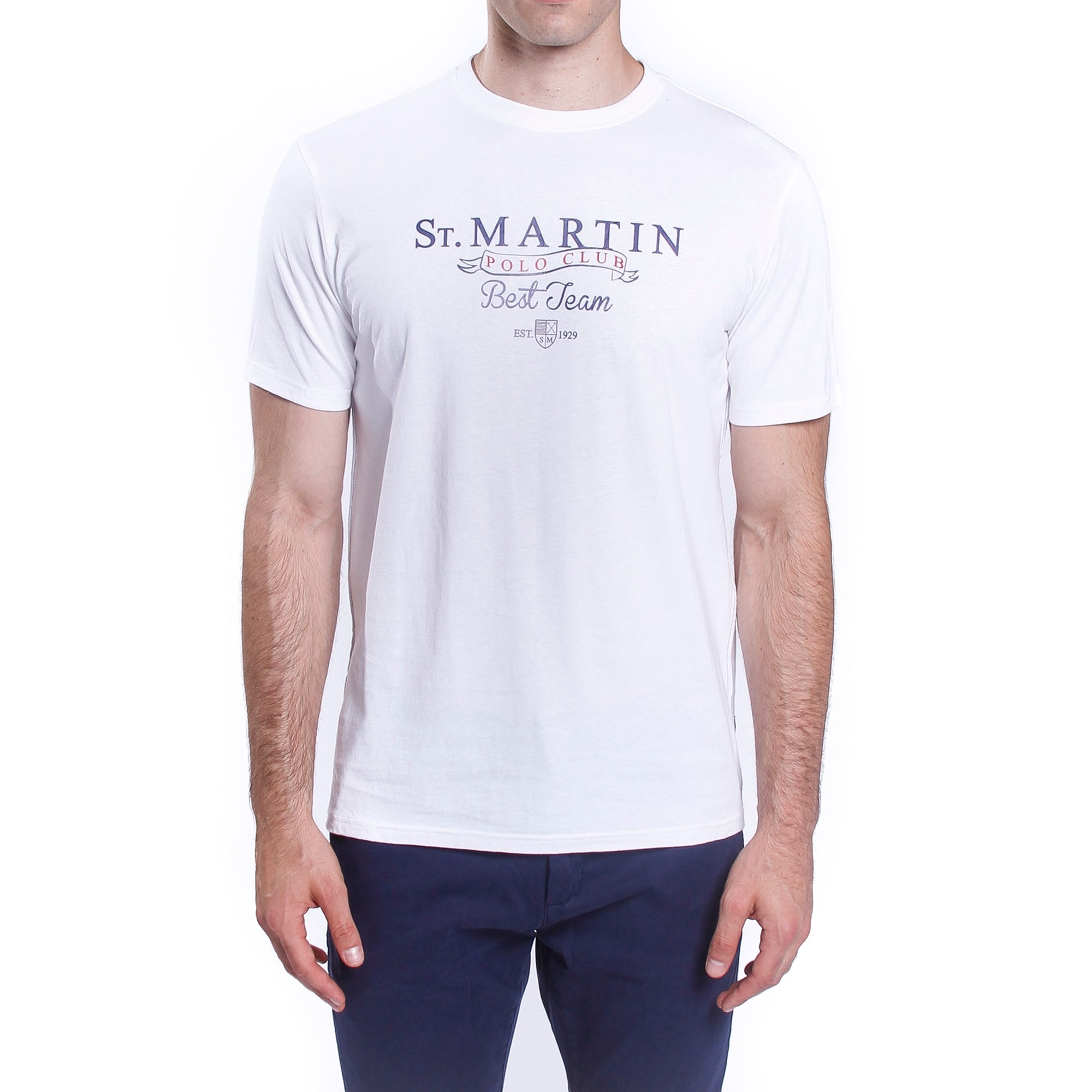 T-shirt jersey con stampa logo davanti