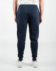 Pantalone felpato in pile con patch della bandiera americana cucita sulla tasca posteriore