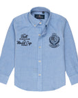 Oxford shirt with logo embroidery