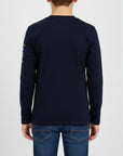 T-shirt con righe diagonali