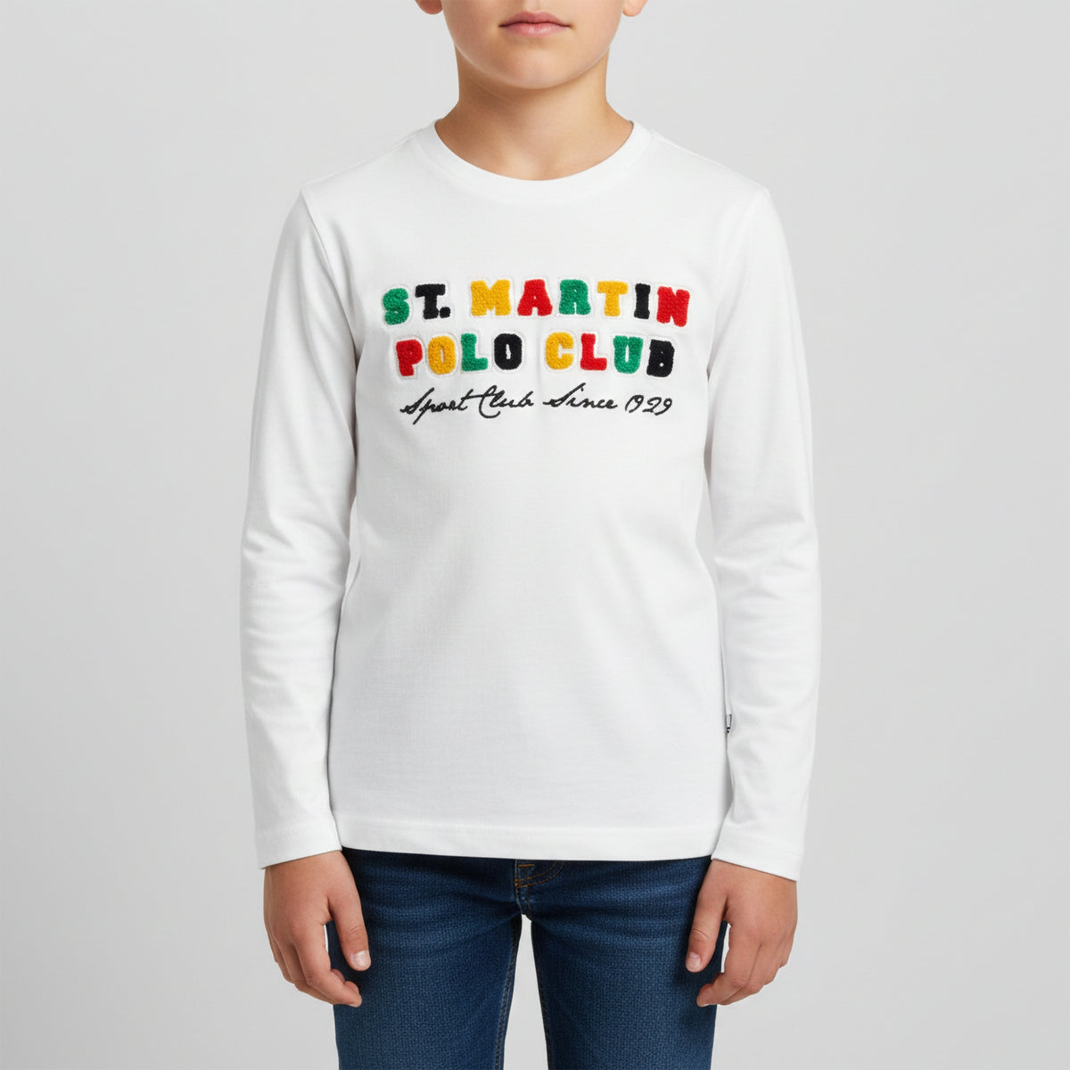 T-shirt con logo al contrasto colorato