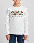 T-shirt con logo al contrasto colorato