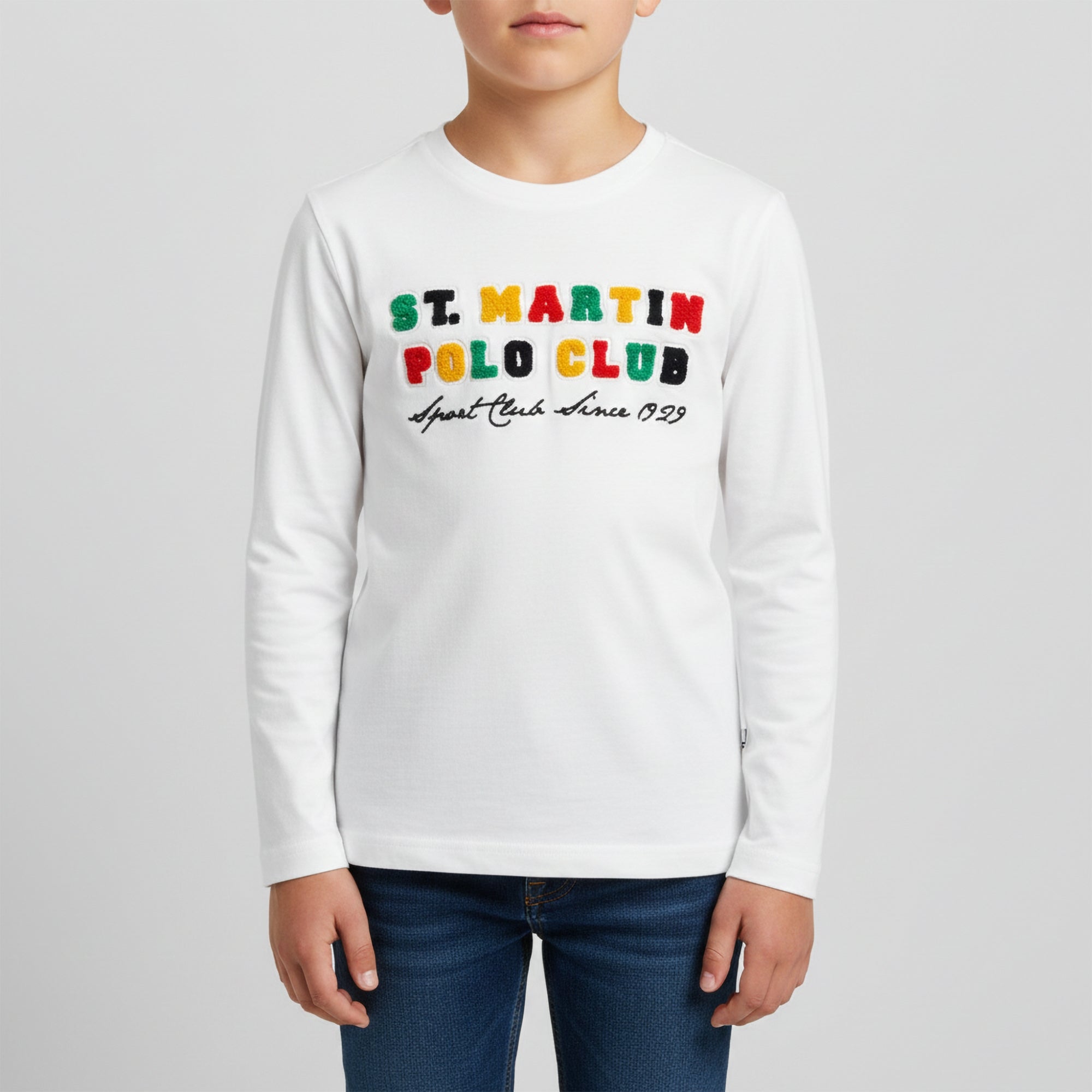 T-shirt con logo al contrasto colorato