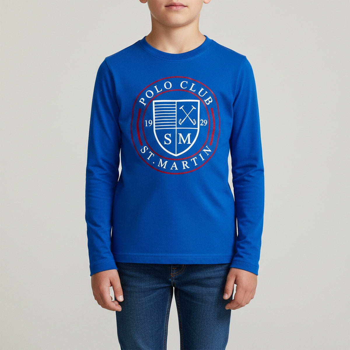 T-shirt oceano con logo a contrasto