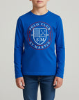 T-shirt oceano con logo a contrasto