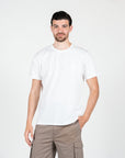 T-shirt basic con logo ricamato