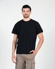 T-shirt basic con logo ricamato