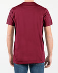 T-shirt in jersey con logo ricamato ton sul ton al lato cuore