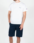 T-shirt basic con logo ricamato