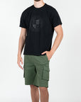 T-shirt basic con logo stampato