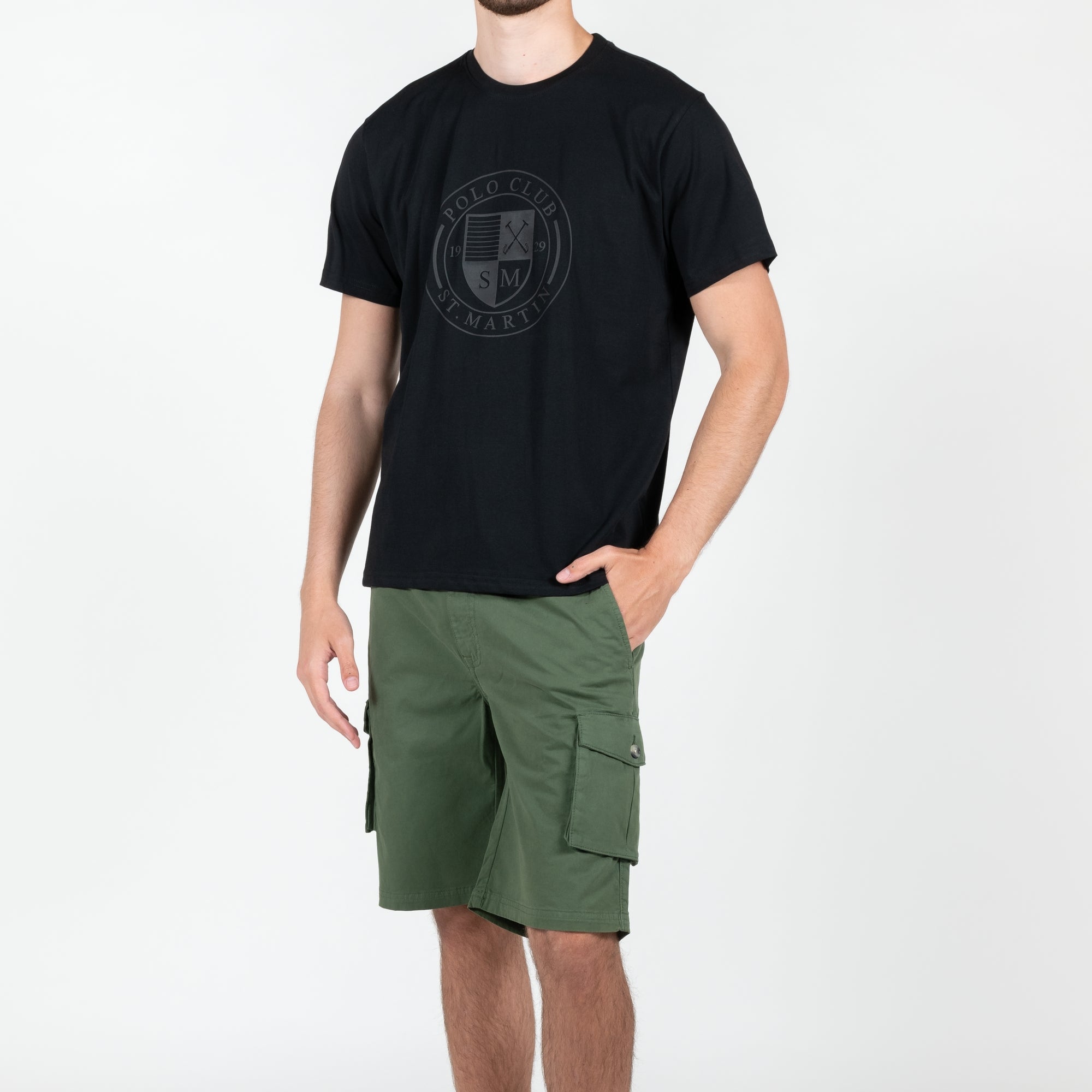 T-shirt basic con logo stampato