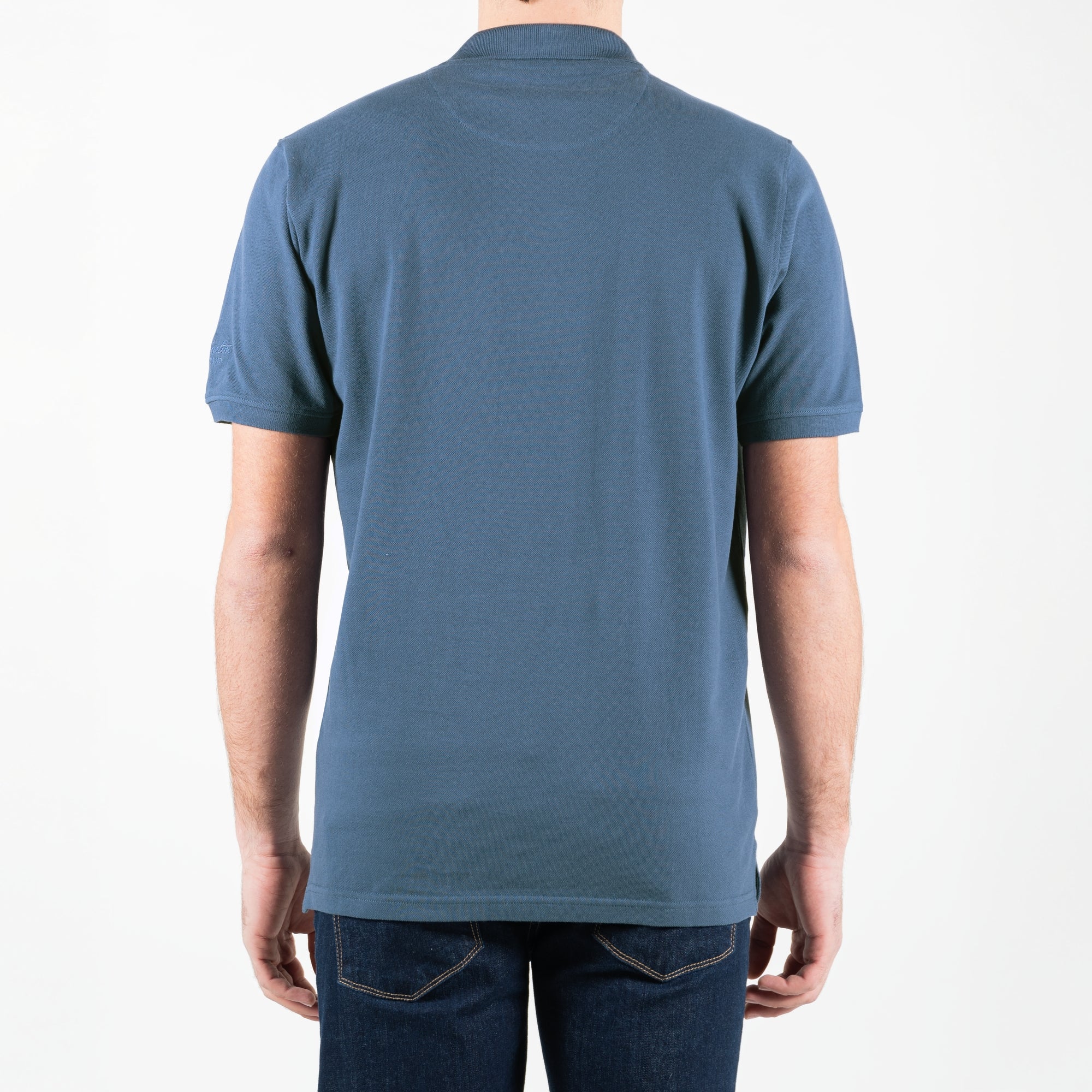 Polo basic maniche corte con logo ricamato