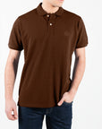 Polo basic maniche corte con logo ricamato