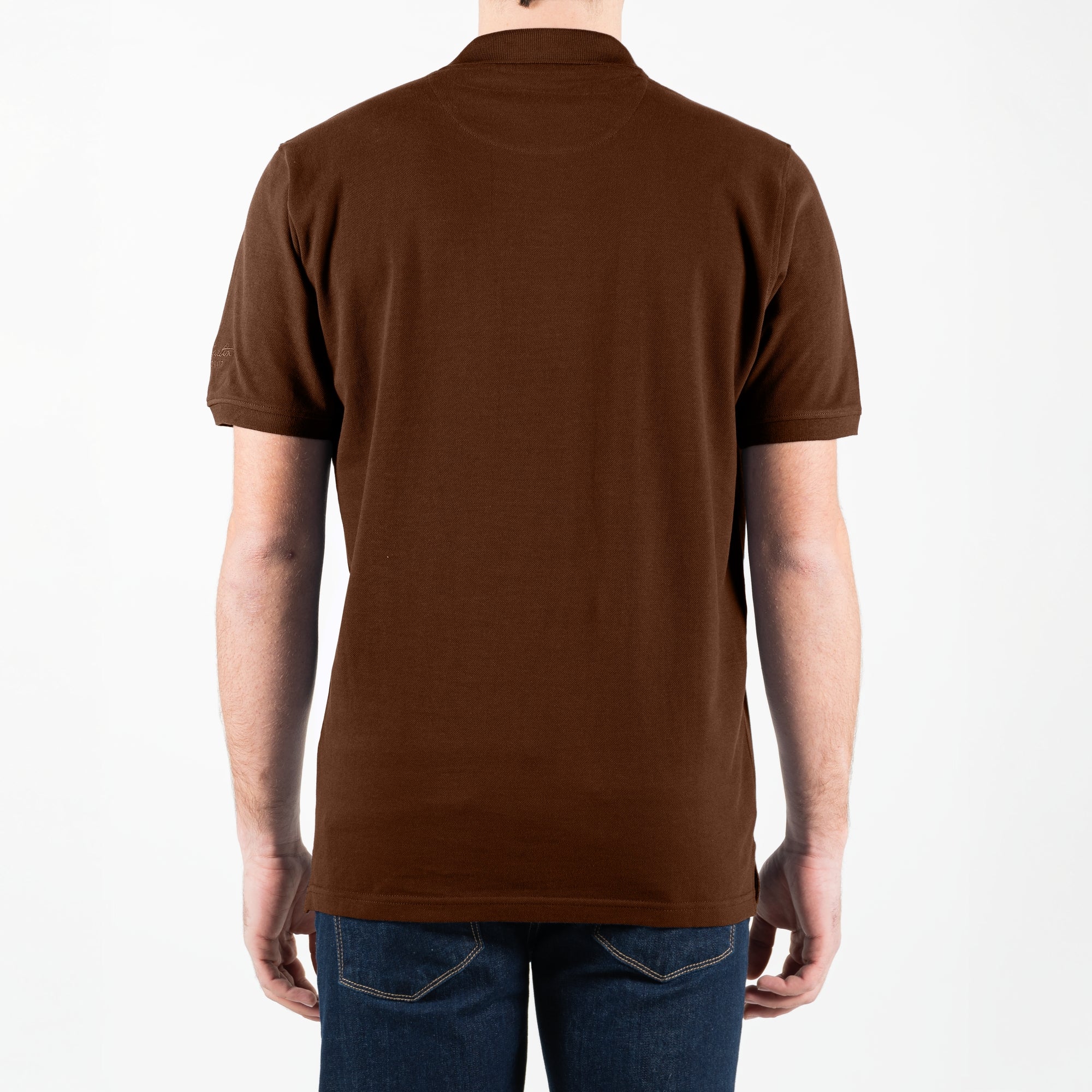 Polo basic maniche corte con logo ricamato