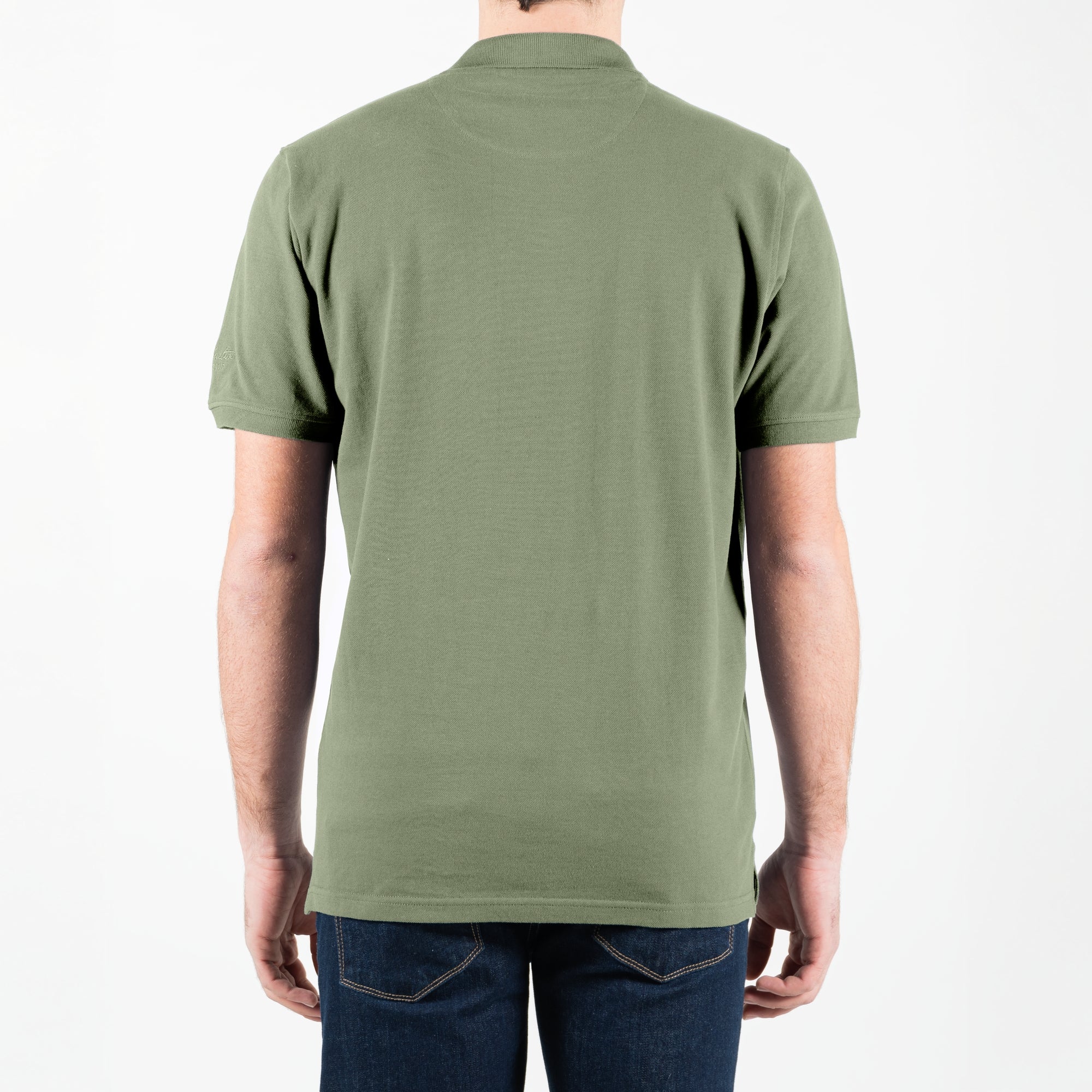 Polo basic maniche corte con logo ricamato