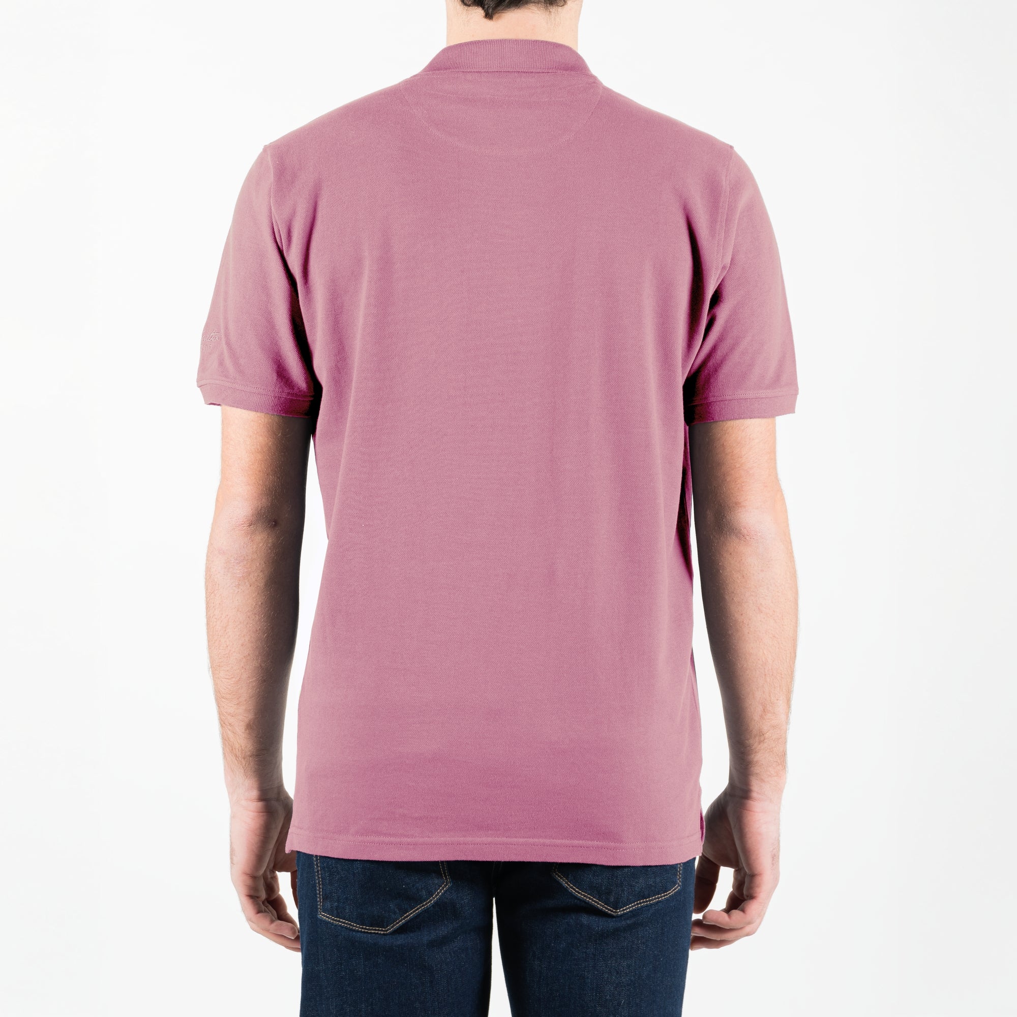 Polo basic maniche corte con logo ricamato