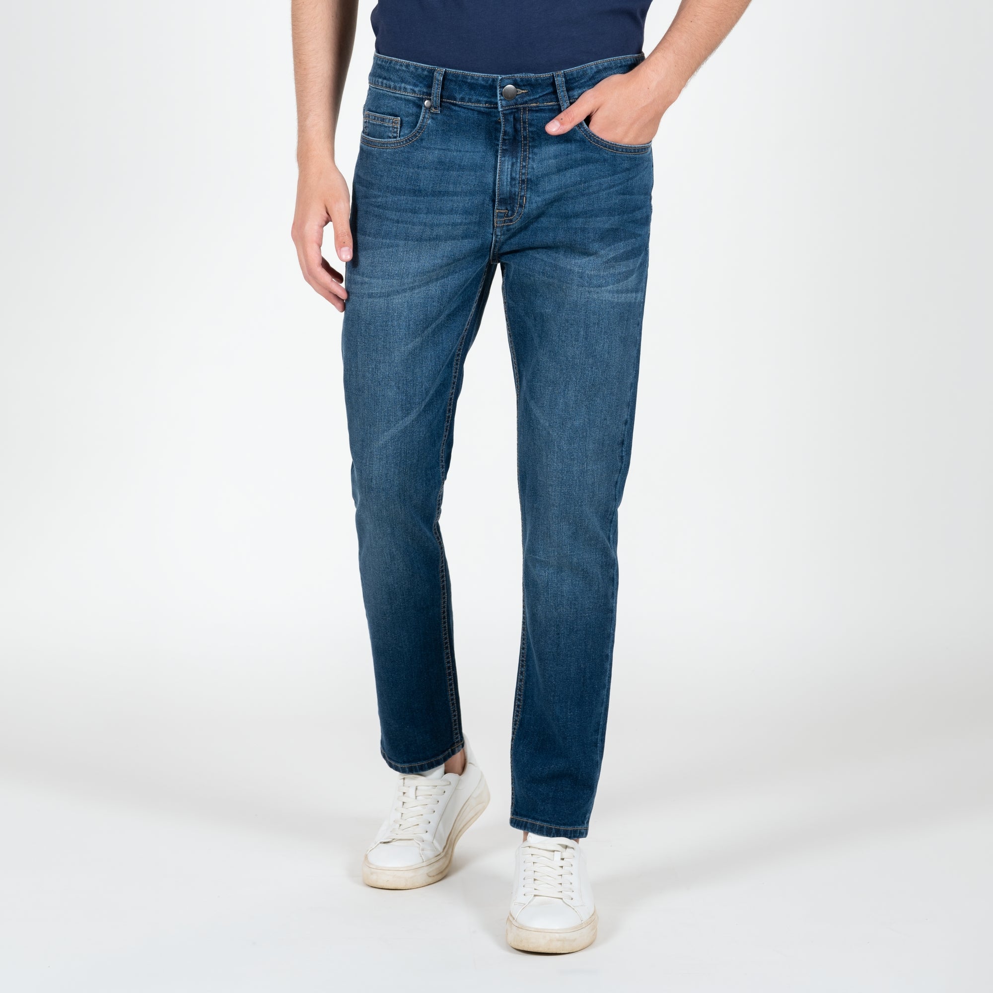Pantaloni denim stretch cinque tasche